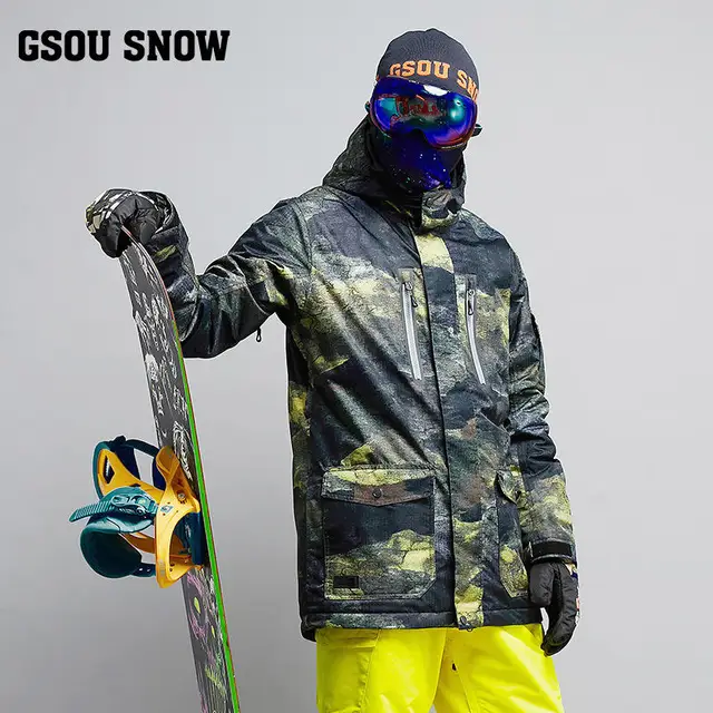 GS Adult Men Ski Coat Snowboarding Jacket 10K Waterproof Windproof