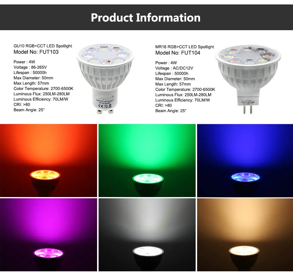 Умный светодиодный светильник RGB+ белый+ теплый белый сменный и Диммируемый 2,4G Wifi Пульт дистанционного управления умный светодиодный светильник E27 GU10 MR16 Светодиодный светильник