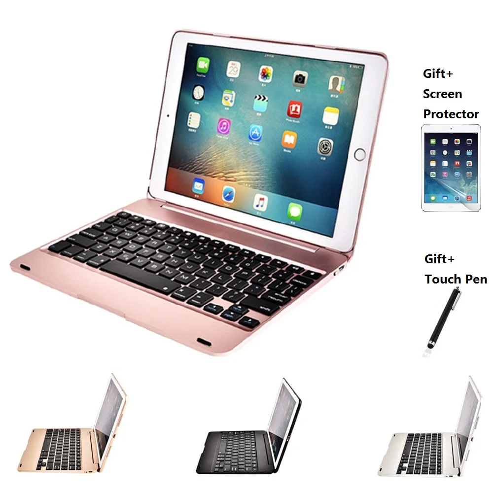 Slim Wireless Bluetooth Keyboard Foldable Stand Case Full Protective ABS Cover For iPad Mini 1234 Air 1 2 Pro 9.7 New 2017 2018 Slim Wireless Bluetooth Keyboard Foldable Stand Case Full Protective ABS Cover For iPad Mini 1234 Air 1 2 Pro 9.7 New 2017 2018