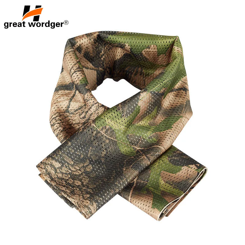 Military Tactical Windproof Camouflage Scarf Men Mesh Anti dust Army ...