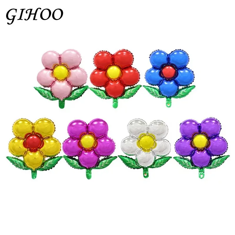 

1pc Flowers Leaf Balloons Aluminium Balloons Birthday Party Decoration Children's Wedding Balloons Multicolor Balloons Kids Toys