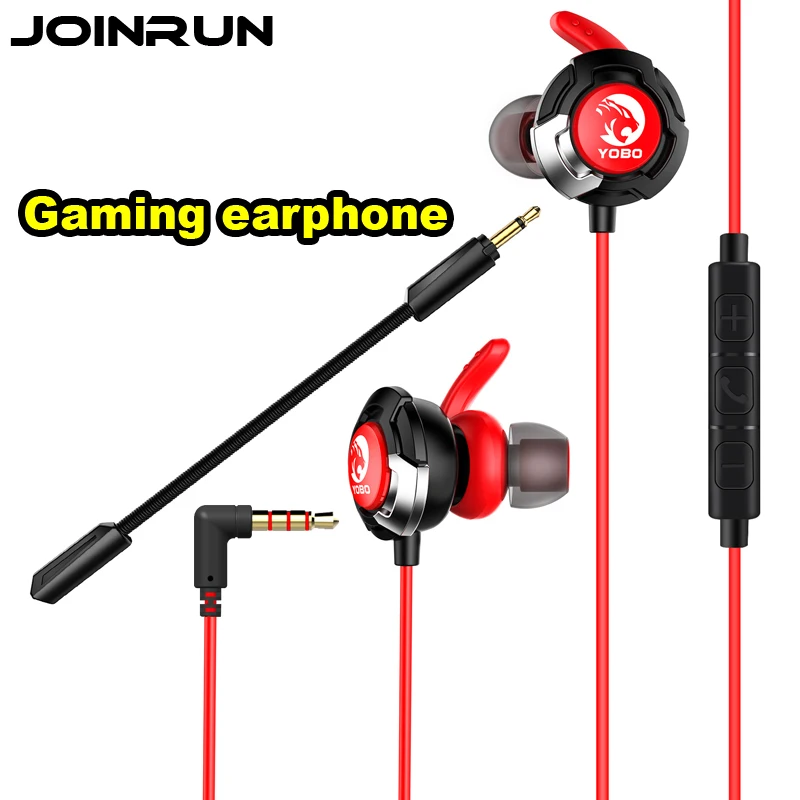 

Joinrun H1 Earphone Headset 7.1 headset Gamer Dynamic Driver Unit In-ear Bass Stereo Sports Earphones with MIC For game