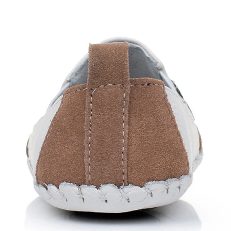 Baby Footwear Spring Autumn Baby Cowhide Shoes Toddler Boys Genuine Leather Shoes White Color Soft Soles First Walkers 