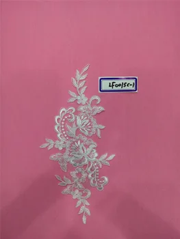 

New lace Flower Embroidery Neckline Lace Applique Patches Trimmings Collar DIY Crafts