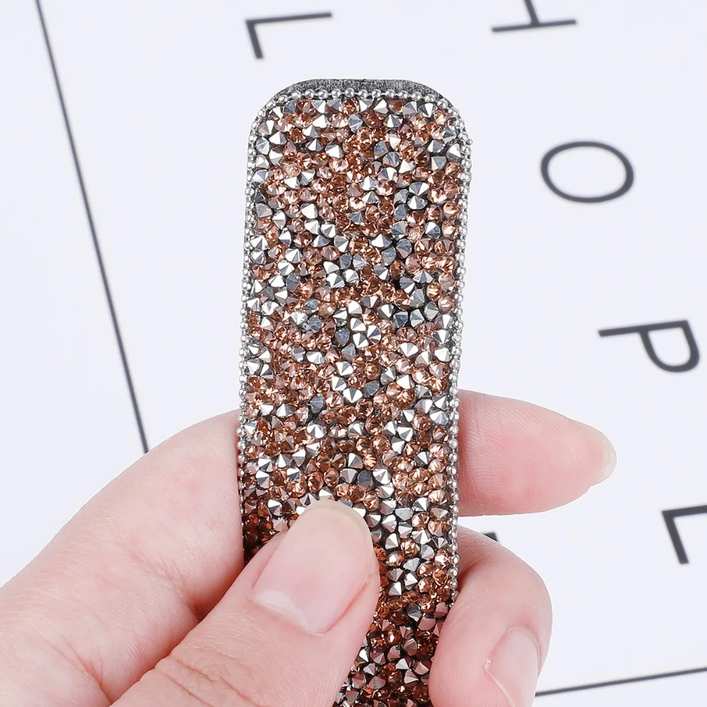 1Pc Women Shining Crystal Rhinestone Hairpins Barrettes Girl Kids Cute Geometric Hair Clips Seed Beads Hairgrip Hair Accessories