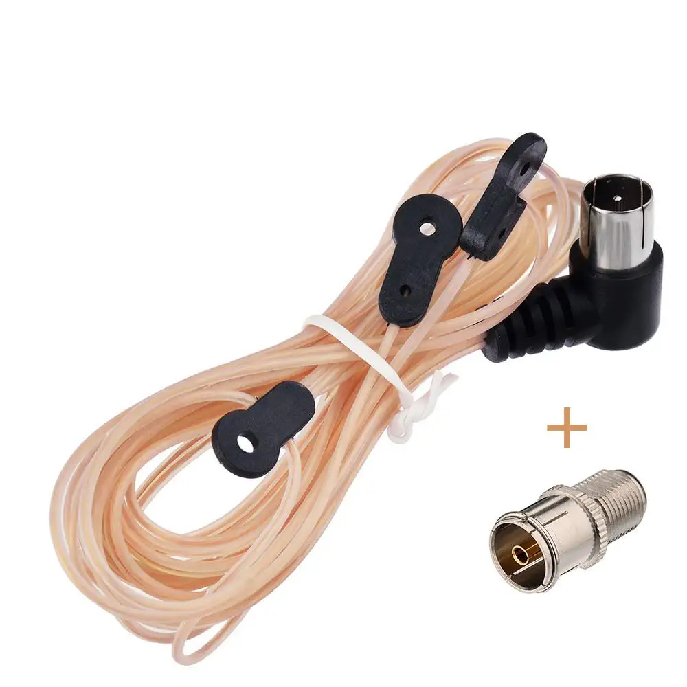 

Eightwood FM Antenna Dipole Aerial Indoor 75 Ohm with F Type Male Connector for Yamaha JVC Sony Bose Natural Sound Stereo Recei