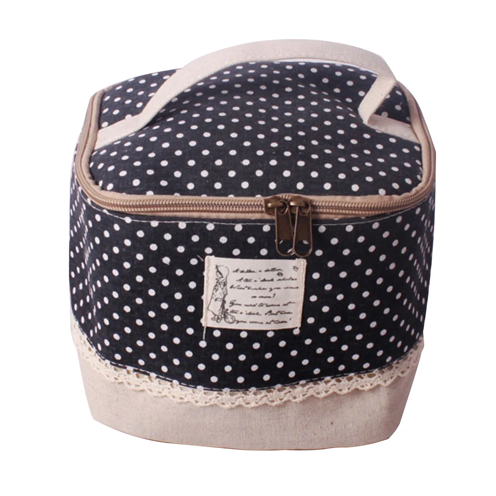 

New Women Cosmetic Bag Multifunctional Toiletry Storage Bag Hand-held Travel Cotton And Linen Portable Makeup Bag Durable