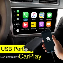 Envío Gratis USB Apple Carplay Carlinke Dongle para Android Pantalla Táctil Pantalla Coche con iSO sistema Carplay