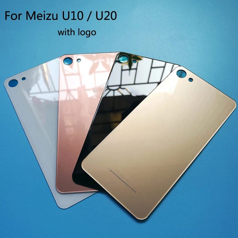 Новинка, чехол для meizu U10, заднее стекло, задняя дверь, корпус, замена для meizu U20, крышка батареи с наклейкой, клейкий, Fundas