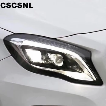

1Set Head Lamp For Benz GLA 200 220 260 2015 2016 2017 2018 Headlights LED Headlight Daytime Running Light DRL Double Lens