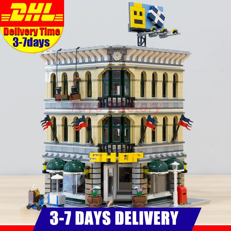 

2018 MOC LEPIN 15005 2182Pcs Grand Emporium Model Building Kits Set Blocks Bricks Toy Compatible With 10211