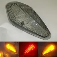 waase For Honda VTX1300 VTX1800 RETRO 2002 2003 2004 2005 2006-2008 E-Mark Tail Light Brake Turn Signals Integrated LED Light