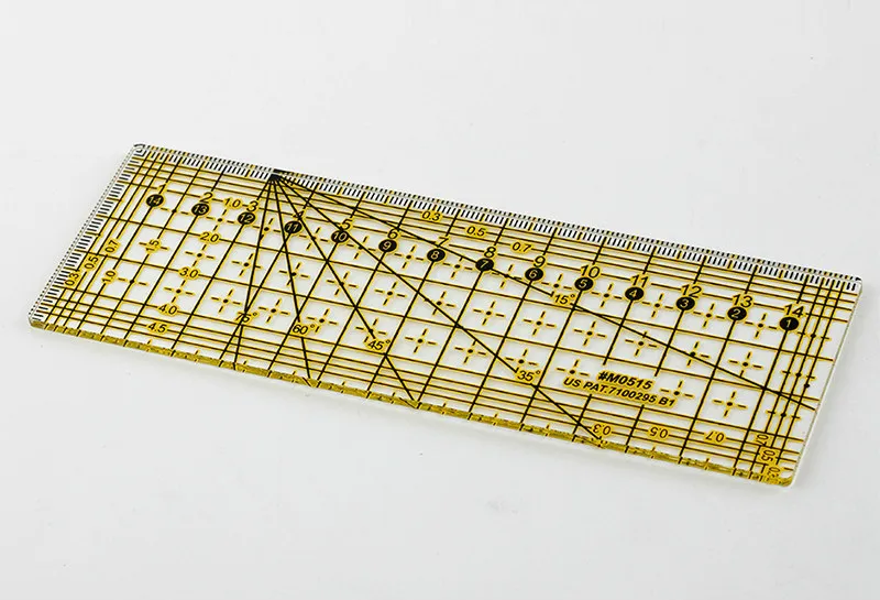 Needle Arts & Craft for man 5*15 Cm Transparent Quilting Ruler Thick Patchwork Ruler  Acrylic Material Drawing Ruler Multi-usage Tailor Sewing Tools Sup. crafts with needles