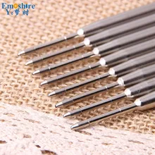 10 шт./лот Одежда высшего качества ролик ручки пополнения стержнем для шариковой ручки синие чернила черные чернила пополнения может oem логотип P014