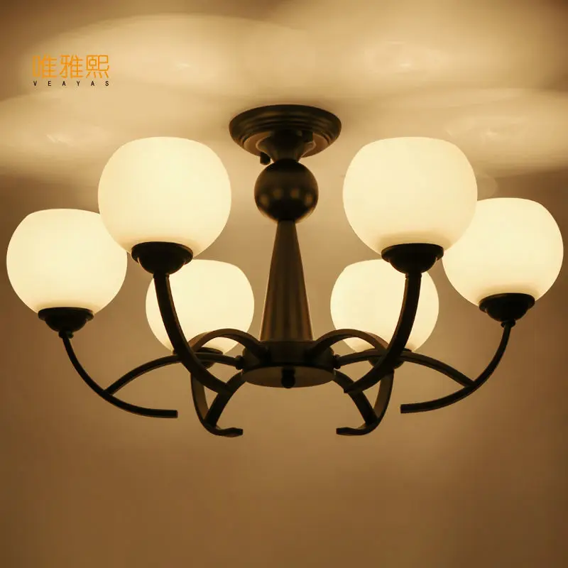 Us 112 5 Home Lighting Vintage Style Gl Light Lamp Chandelier Best For Living Dining Room In Chandeliers From Lights On