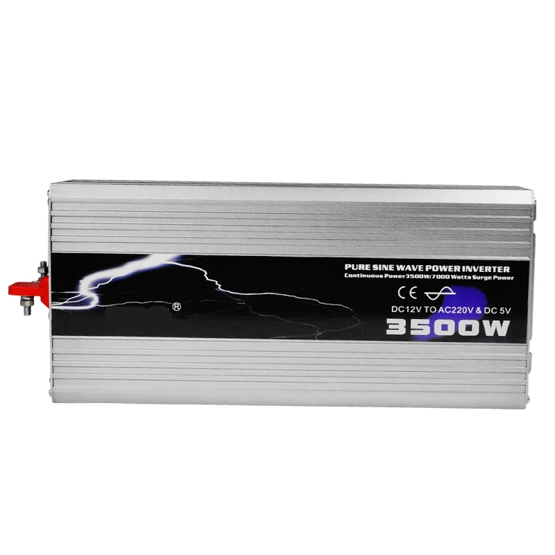 

3500W Pure Sine Wave DC 12V To 220V/230V Power Inverter Peak Power 7000W Car USB Charger For Solar/wind/gas Generation Converter