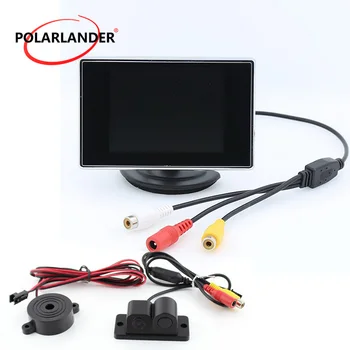 

Auto TV Car Car Monitor reversing camera monitor Backup Reverse Monitor 3.5 inch TFT parking sensor 2IN1 3IN1