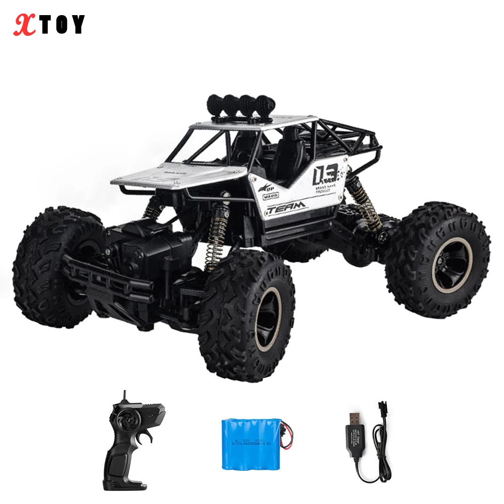 RC Car 4WD Electric 2.4GHz Rock Cimbing Double Motors Alloy RTR Drift