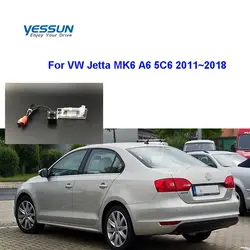 Yessun HD CCD Ночное видение автомобиля зеркало заднего вида резервная камера водонепроницаемая для Volkswagen Jet ta MK6 A6 5C6 2011 ~ 2018
