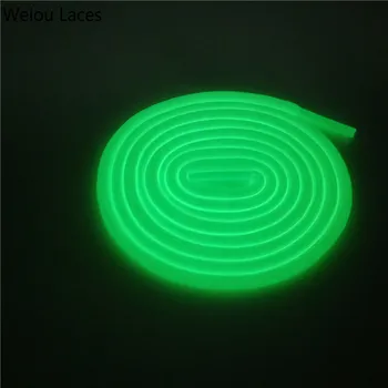 

Weiou Neon Glow In The Night Shoelaces Dark Round Sport Shoe Laces Luminous GLOWING Ropelace Fashion Athletic 0.45cm Diameter
