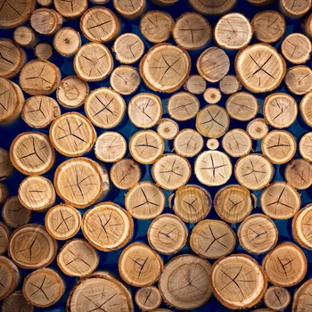 

HUAYI photography backdrop Wood Round Logs Lumber Piles Custom Photo Studio Background Backdrop XT-6496