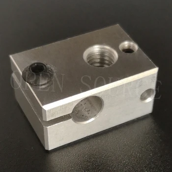 

2pcs 3D Printer Parts V6 Upgraded Heating Block 23*16*12mm for PT100 and NTC3950 thermistor J-head hotend Prusa i3 Kossel