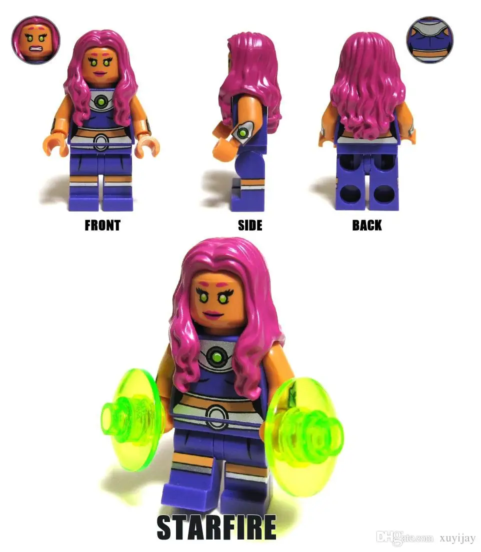 SingleSale STARFIRE KORIAND'R JOKERLAND отряд самоубийц бэтмен Супергерои Minifig собрать