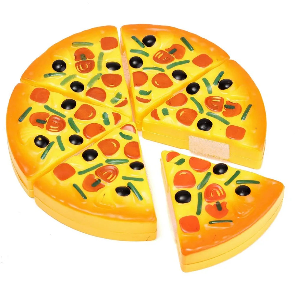 

2018 NEW Children Kids Kitchen Pizza Party Fast Food Slices Cutting Pretend Play Food Toy New