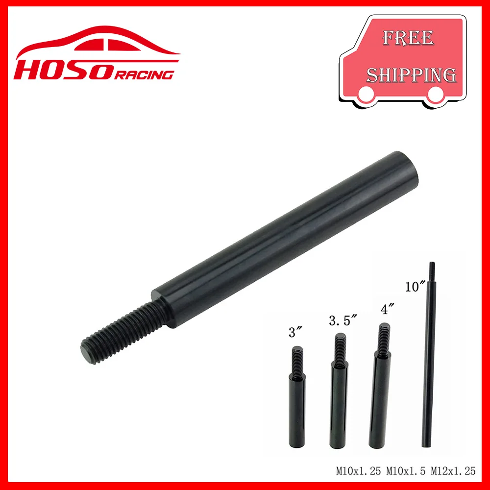 HOSO Racing JDM Black Shift Knob Extension For Manual Gear Shifter