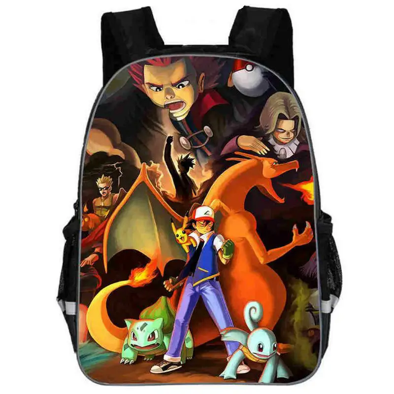 Горячая аниме рюкзак Pokemon Мальчики Девочки Школьные сумки Дети Рюкзак Пикачу для подростков дети подарок рюкзаки школьные сумки Mochila