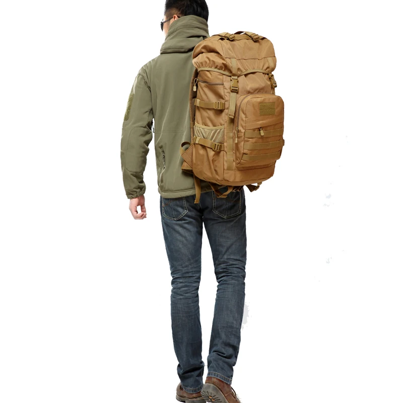  50L Outdoor Military Tactical Backpack large Capacity Camping Bags Mountaineering bag Men's Hiking 