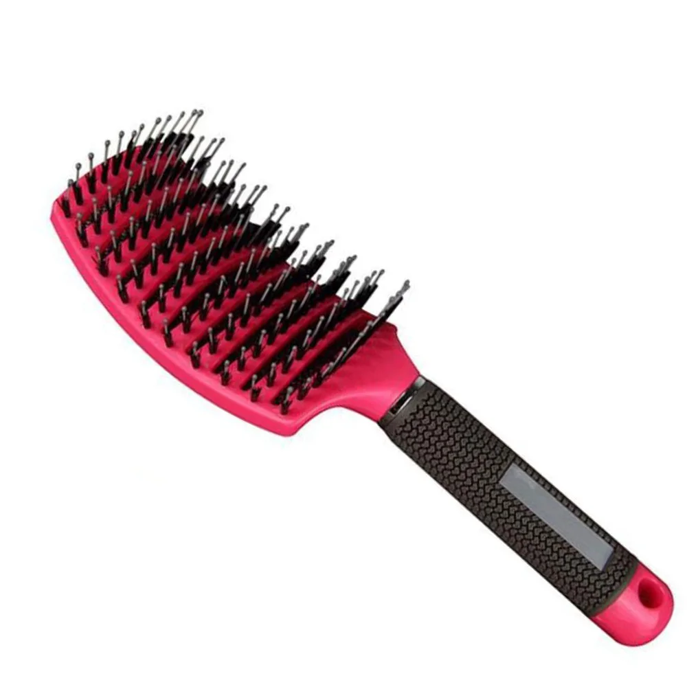 

Women Men Hair Scalp Massage Comb Bristle & Nylon Hairbrush Wet Curly Detangle Hair Brush for Salon Hairdressing Styling Tools