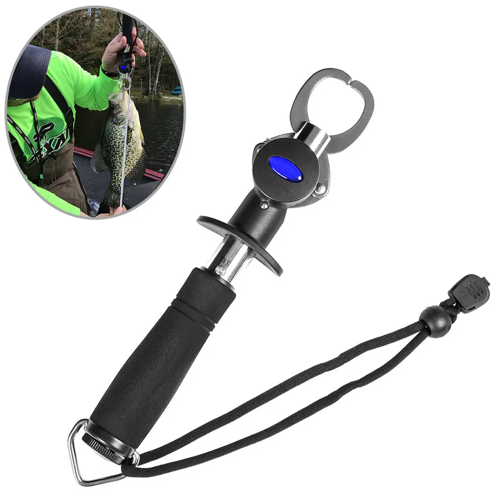 

Portable Fish Lip Grabber Gripper Grip Holder Stainless Steel Fishing Tackle Tool ALS88