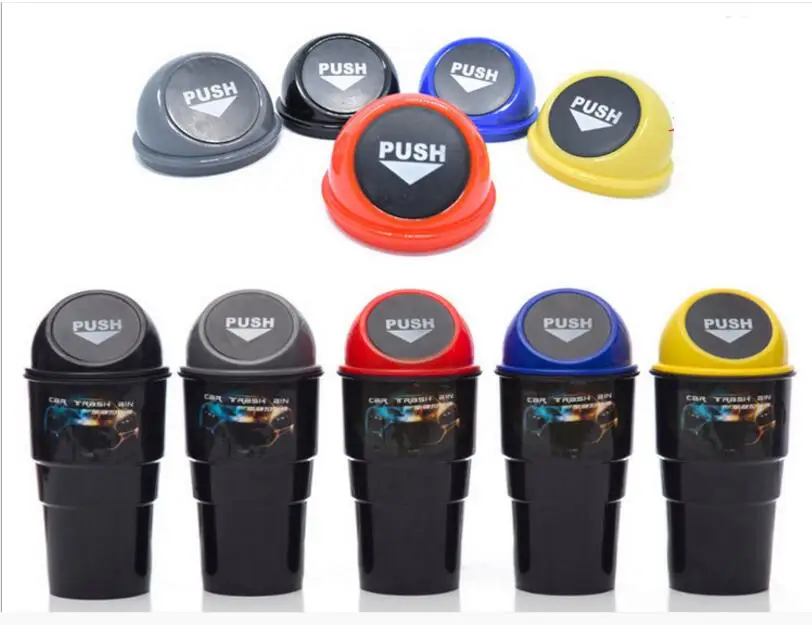 

Car Trash ca Trashbin Hot Selling The Mini Auto Trash Can Garbage Can Container Interior Accessories Universal PP Car Dumpster