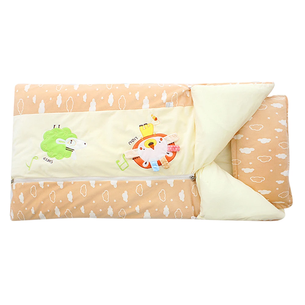 

128*100CM Baby Infant Sleeping Bags Bedding Kids Sack Toddler Winter Cartoon Soft Bed Wrap Thick Warm Sacks