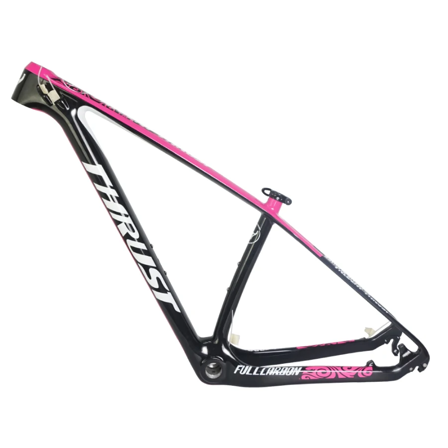 Flash Deal Thrust 2017 pink 27.5er Carbon Suspension Bicycle  Mountain Bike Carbon MTB Frame Complete mtb Bike 15/17/19inch 29er bikes 14