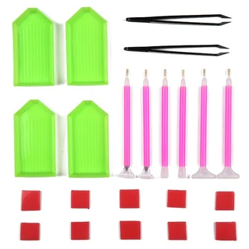

2019 hot sell Handmade Diamond Painting Tools Set Accessories DIY Diamond Painting Cross Stitch Embroidery Pen Tools