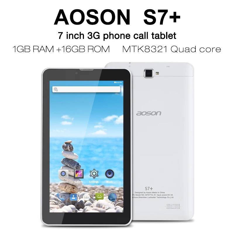 Оригинальный aoson S7 + 7 дюймов Android 0 3g телефонный звонок планшет 1 ГБ ОЗУ 16 Гб ПЗУ