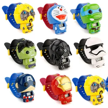 

N0005 Kids Watches Nijago Hulkbuster Iron Man Spiderman Toy for Children Watch Girl Boy