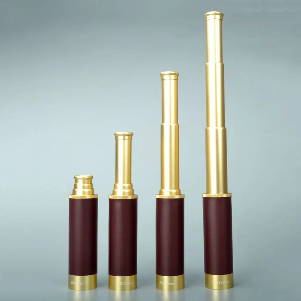 قراصنة الكاريبي 25x30 تلسكوب أحادي تلسكوب البصريات بحري النحاس المنظار البحرية في الهواء الطلق التخييم