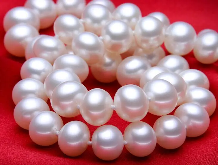 

AAA 22"8-9mm natural south sea white pearl necklace