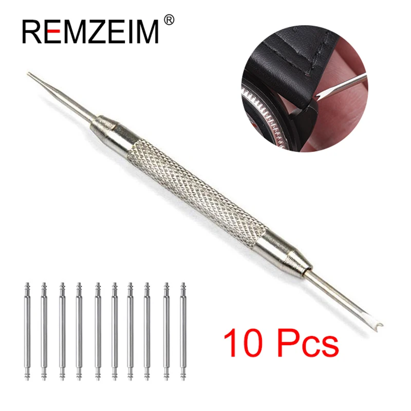 

10PCS Spring Bar Pin 16MM 18MM 20MM 22MM 24MM 26MM WatchBand Stainless Steel Replace Connecting Accessories Repair Tools