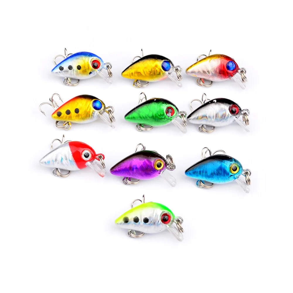 

Evil 1pcs 2.6cm 1.6g Mini Crankbait Chubby Spinner Topwater Crankbait Artificial Hard Bait Wobblers Minnow Fishing Lures