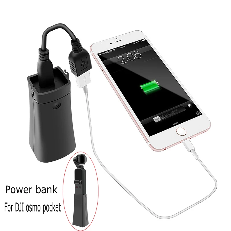 

For DJI Osmo Pocket Handheld Gimbal Camera Portable Multifunction Power Bank Rechargeable Phone USB Charging Cradle Stand