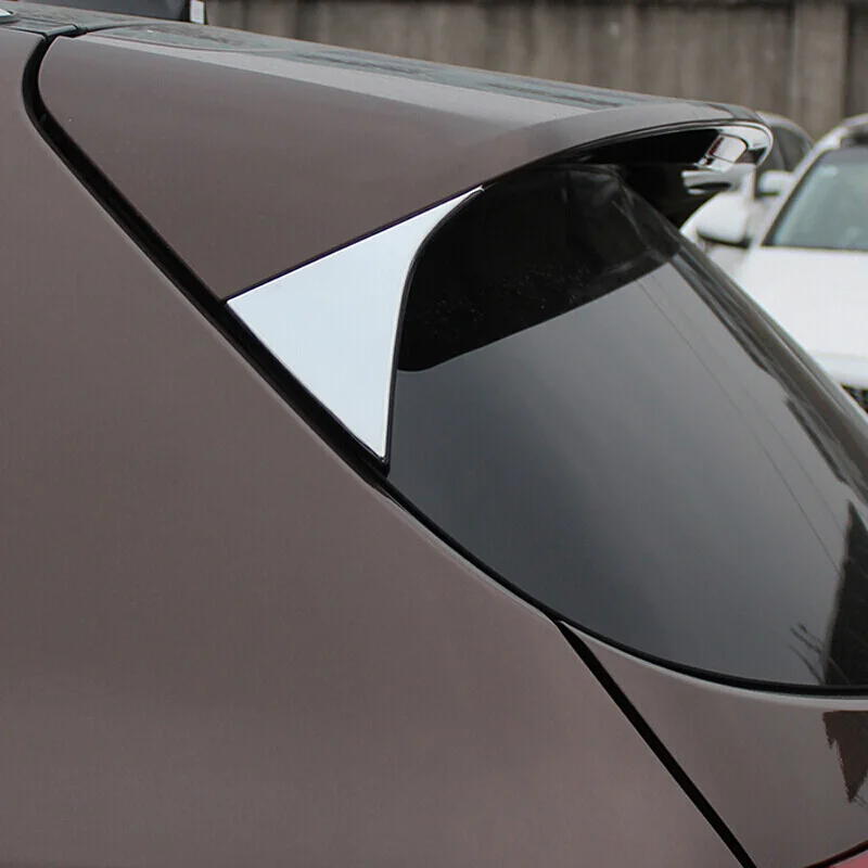 

2Pcs/Set ABS Chrome Rear Tail Window Windshield Side Triangle Trim Sticker For KIA Sportage QL 2016 2017 KX5 Accessories