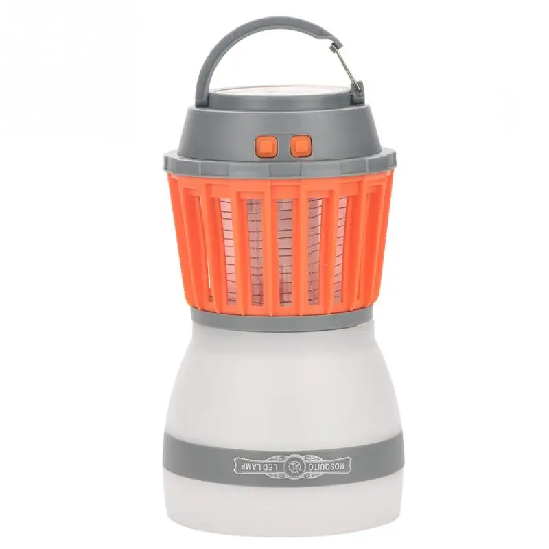 2 in 1 Portable LED Camping Light Mosquito Killer Lamp With Solar Panel