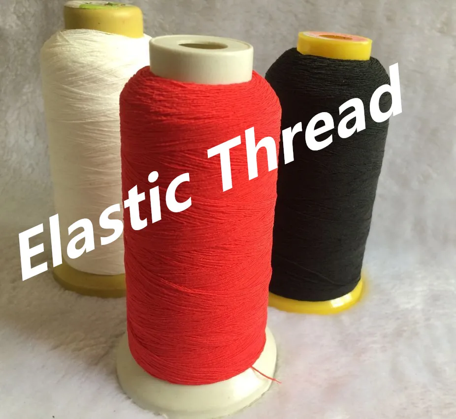 

Black White Red Elastic Sewing Thread
