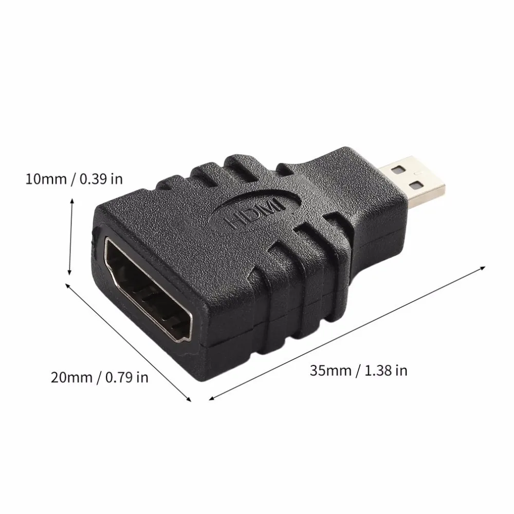 1 шт. новейшая акция HDMI женский к Micro HDMI мужской F/M конвертер адаптер разъем HD тв камера