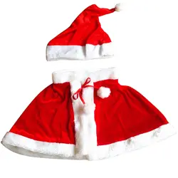 Новогодние товары Обувь для девочек Санта Клаус Косплэй костюм прекрасный Необычные партии детский костюм для рождественской вечеринки