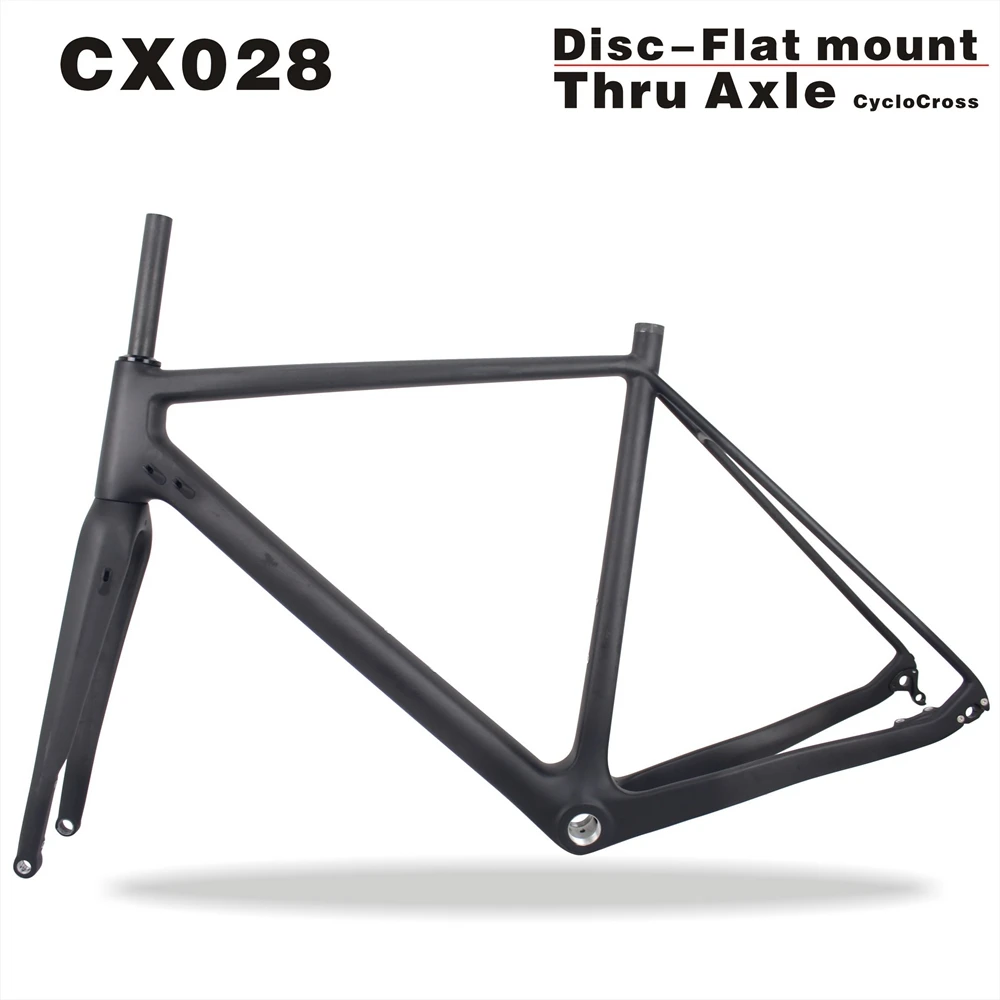 

2018 MIRACLE Full Carbon Cyclocross Frame Thru Axle Cyclocross Bike Frame 700*40C bicicleta Disc Brake Carbon CX Bike Frame